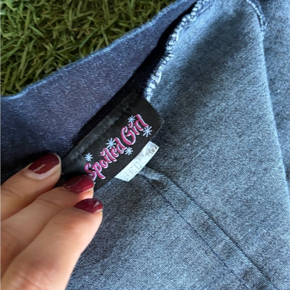 Y2K Strapless mini Denim dress - Picture 4 of 8